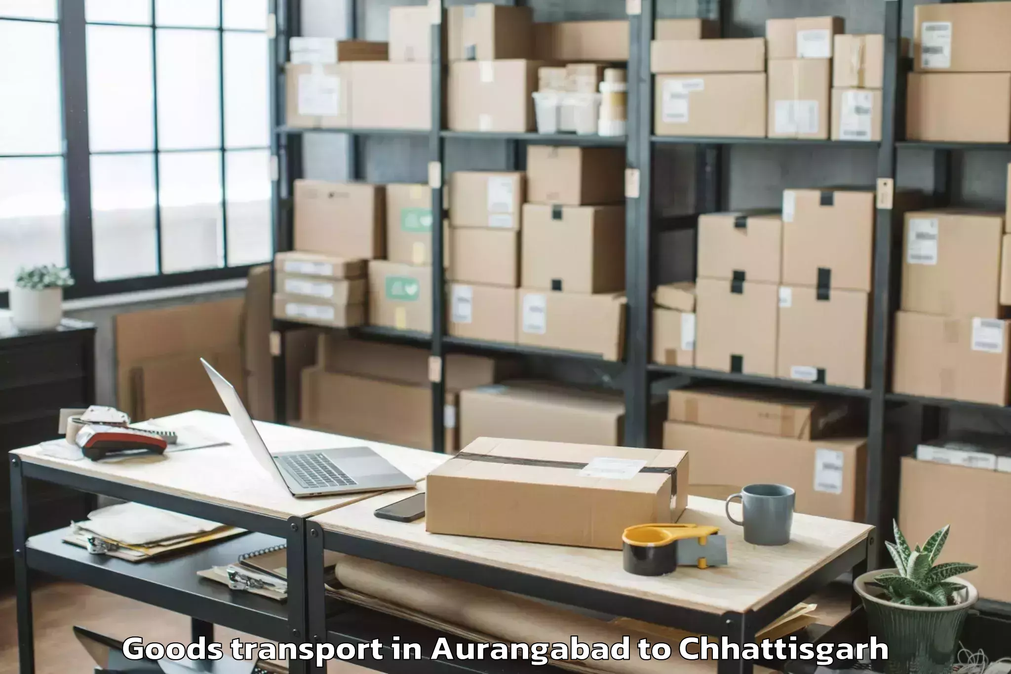 Comprehensive Aurangabad to Bhalai Goods Transport